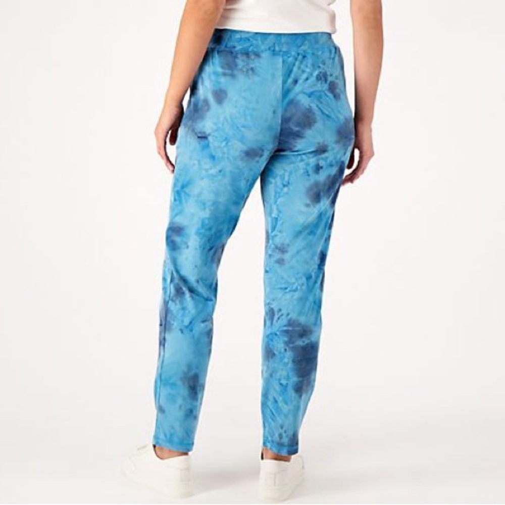 NEW, LOGO Lounge by Lori Goldstein Regular Tie-Dye Straight Leg Pants, XL - Picture 2 of 7